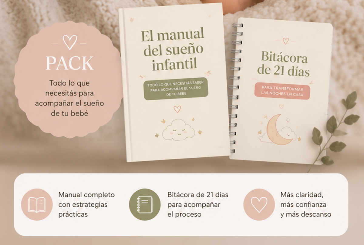 Pack: El manual del sueño infantil + Tu bitácora de transformación de 21 días hacia el descanso total